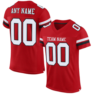 2024 High Quality <b>Best</b> Selling Custom Design Sublimated Men's Embroidered Reversible Mesh American <b>Football</b> Jersey - Product Image 5