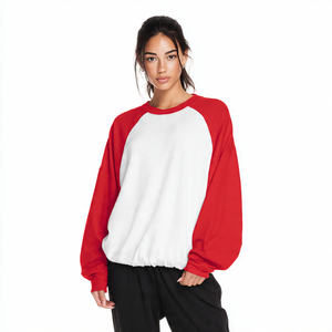 Sudadera Holgada Estampada de Forro Polar Grueso de 440 g/m² para Mujer, con Hombros Caídos, para Otoño e Invierno - Product Image 3