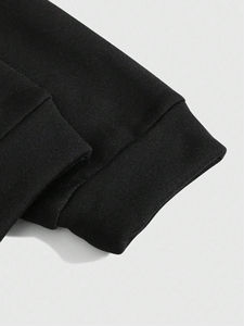 Sweat-shirt à capuche zippé intégral pour homme, 100% coton, coupe ample et oversize, couleur unie, design tendance et respirant, personnalisable en gros - Product Image 4