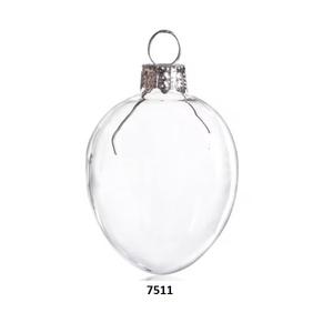 Juego de 10 Uds. De adornos colgantes en forma de corazón de cristal transparente inastillables, decorativos para el hogar, árbol de Navidad, adorno colgante de Navidad - Product Image 3