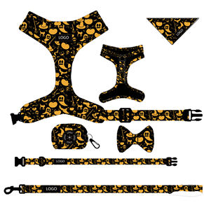 Tunjukkan lead tali kerah Tautan Kuba tali pengikat kabel kucing menghindari bukti jalinan taktis dan set tali kekang kulit asli anjing - Product Image 4