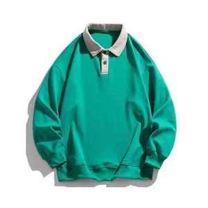 Polo ajustado informal personalizado de alta calidad Polo de manga larga OEM para hombre Logotipo y diseño personalizados - Product Image 1