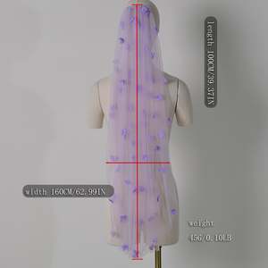 หวีติดผม Bridella M131 ทำมือ ประดับดอกไม้ตาข่าย ดีไซน์วินเทจ ประดับคริสตัล ใส่สบาย แนบสนิท เหมาะสำหรับงานแต่งงาน - Product Image 6