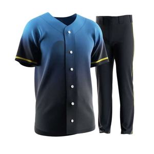 Uniforme de béisbol personalizado para adultos jóvenes Sublimación completa o sarga de aparejos Ajuste profesional - Product Image 4