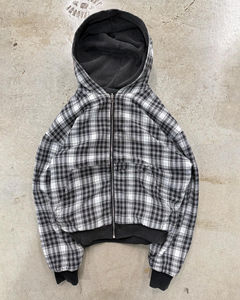 เสื้อฮู้ดผู้ชายผ้าฝ้าย100% สำหรับฤดูหนาวซักได้กรดเฮฟวี่เวทผ้าฝ้ายลายสก๊อตแบบกลับด้านดีไซน์เสื้อฮู้ดผ้าเทอร์รี่400 GSM - Product Image 5