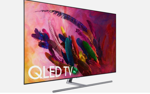 Free Shipping on 75 Inch Class 4K 2160P Ultra HD Smart QLED HDR TV with Black Cabinet 1300Hz Refresh Rate and for New - Product Image 1