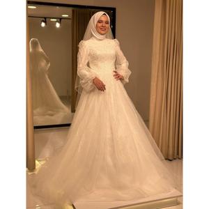 Stelle nuova stagione Hijab abito da sposa 1431T - Product Image 3