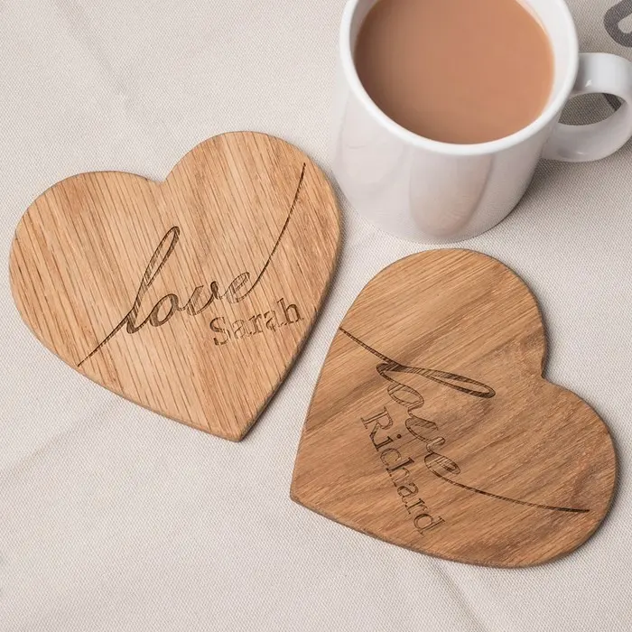 Holz untersetzer Acacia Coaster Hot Sale Kunden spezifische Holz untersetzer unterschied licher Größe Hand gefertigt aus Vietnam