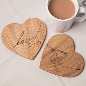 Posavasos de madera de Acacia, posavasos personalizado de diferentes tamaños, hecho a mano de Vietnam - Product Image 1