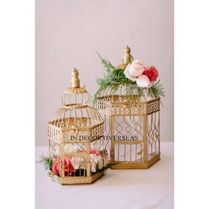 Único diseñador de lujo de alto grado chapado en oro de primera calidad hecho de metal mesa de centro de mesa boda Decoración Accesorios suministros - Product Image 3