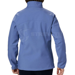 Fashion <b>Lightweight</b> Breathable High Quality <b>Women</b> Softshell Windbreaker <b>Jackets</b> with Zip Stand Collar - Product Image 4