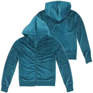 Vente chaude Logo Personnalisé Designer Noir Velours À Capuche Grande Taille Pull À Capuche Respirant Goutte Épaule Poches À Capuche - Product Image 5