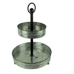 Handmade Design Hotel Tableware Decoration Accessories For Wedding Parties Galvanized Cake Server Stand - Product Image 1