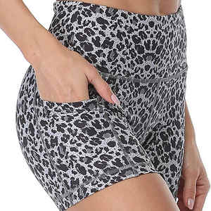 Shorts de yoga taille haute sans coutures par sublimation pour femmes shorts pour femmes Scrunch Butt Lift Fitness Workout Gym Premium - Product Image 5