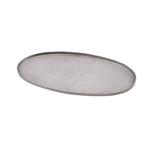 Plateau de service rectangulaire en aluminium moulé en nickel brut en gros, style vintage, plat décoratif en métal orné pour les hôtels - Product Image 3