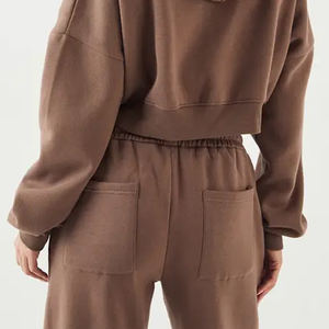 Sweat à capuche en polaire de style simple pour femmes, matière respirante et durable, prix avantageux pour les commandes en gros avec fermeture éclair, personnalisable et avec logo - Product Image 6