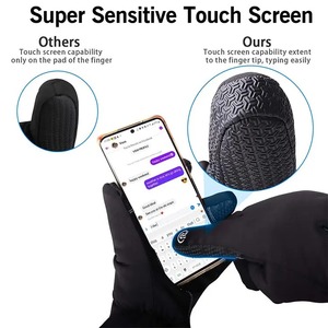 ถุงมือสกีกันลมสำหรับผู้หญิงผู้ชายถุงมือแข่งรถวัสดุออกแบบโลโก้ได้ตามต้องการ - Product Image 5