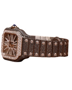 Montre de luxe pour homme, entièrement pavée de diamants en moissanite, acier inoxydable, mouvement automatique, style hip-hop, verre de cadran - Product Image 2