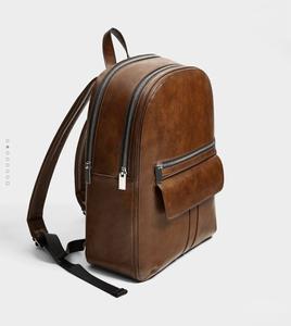 Sac à dos classique en cuir pleine fleur fabriqué à la main sac d'affaires spacieux sécurisé prix de gros direct d'usine mode en vrac à la mode - Product Image 1