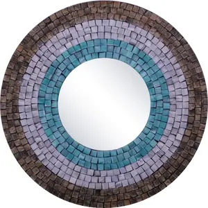 Gorgeous Home Accessories Wall <b>Hanging</b> <b>Mirrors</b> Inlaid Mother of Pearl Decorative <b>Mirror</b> in Living Room Bedroom - Product Image 1