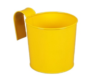 Jardinières rectangulaires en fer galvanisé de 20 pouces pour jardin, pots de fleurs suspendus et jardinières pour hôtel en plein air - Product Image 2