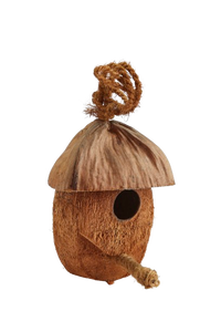 Nid d'oiseau en coco naturel, best-seller, important pour l'abri, le lieu de cachette, intérieur/extérieur, fabrication artisanale au Sri Lanka, exportation - Product Image 2