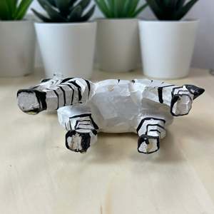 YEEYAYA scultura in legno fatta a mano statua Zebra e figurine di bambù e artigianato in legno per la decorazione della casa scolpito animali selvatici da Zoo - Product Image 5