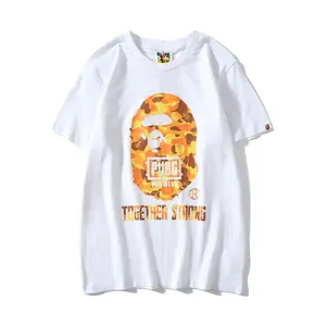 최신 유행 화이트 펍 G 사진 인쇄 Streetwear 맞춤형 대형 T 셔츠 도매 남성 대형 T 셔츠