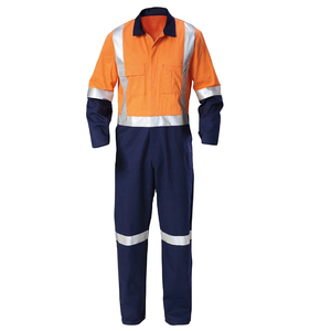 Combinaison agricole résistante aux acides de sécurité de qualité exigeante 100% coton combinaisons de travail de sécurité industrielle hautement respirantes - Product Image 5