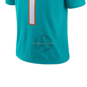 Printed&<b>Stitched</b> Team Name Number Gradient Rugby Jersey Custom American Football Jersey <b>Gift</b> for Men Women Youth Kid Sports Fans - Product Image 6