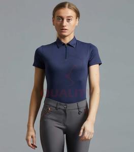 Chemise d'équitation pour femmes, tissu extensible athlétique de qualité supérieure, élégante, respirante, légère, performance, vêtements d'équitation - Product Image 4