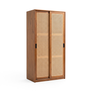 Armario de Madera Plegable con Puerta Corredera para Almacenamiento de Ropa, para Dormitorio, Hogar, Apartamento, Muebles - Product Image 1