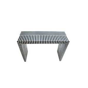 Table d'appoint en bois moderne de luxe Console incrustée d'os Table d'extrémité salon décoration de la maison meubles Diwali - Product Image 4