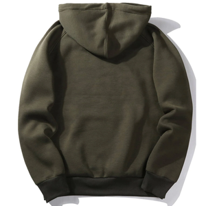 Usine en gros cordon coréen bouffée impression Streetwear à manches longues 100% coton sweats à capuche thermiques pour hommes - Product Image 2