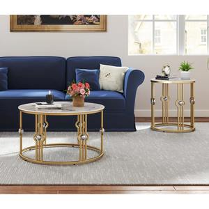 Table basse moderne écologique Lineage Corporation, design unique, métal et marbre, haute qualité, portable, pour le salon - Product Image 4