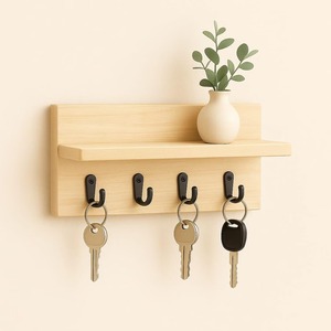 Premium Quality Handmade Wooden <b>Key</b> <b>Rack</b> with Engraved Design and <b>Wall</b>-Mount Hardware Included Available at Competitive Price - Product Image 4