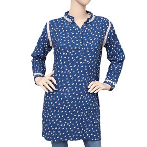Kurti imprimé pour femmes - Bleu - Product Image 2
