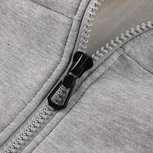 Sudadera con Capucha de Forro Polar de Algodón, Sudadera con Capucha Holgada de Gran Tamaño con Cierre de Cremallera de Dos Vías para Hombre, Cuello Caído, para Hombre, Cargada por Dress Sports - Product Image 3