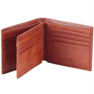 กระเป๋าสตางค์หนังแท้คุณภาพสูง ปี 2025 หนังเรียบเนียน กันน้ำ แห้งเร็ว ความจุเยอะ ปิดด้วยซิป สำหรับผู้ชาย - Product Image 1