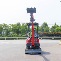 Mini-excavatrice de 1,8 tonne certifiée CE EURO5, livraison rapide, mini-pelleuse chinoise à chenilles, capacités de 1 à 2 tonnes, dotée d'une boîte de vitesses moteur