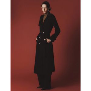 เสื้อโอเวอร์โค้ทผ้าไหมคอปกสูงพิมพ์ลายสำหรับผู้หญิงเสื้อโอเวอร์โค้ทฤดูหนาวแบบหรูหรา - Product Image 1