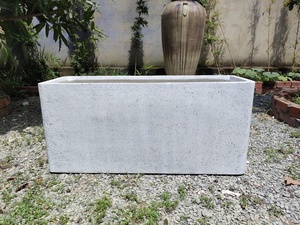 [Leo Nguyen Le] - Poterie en résine de fibre de verre pour extérieur - Pot de fleurs en terrazzo Fiberstone pour jardin extérieur - Plante en granit pour extérieur - Product Image 5