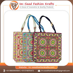 กระเป๋าช้อปปิ้งผู้หญิงแบบดั้งเดิม ทำด้วยมือ พร้อมการตกแต่งด้วยงานปัก  ใช้งานง่าย พกพาสะดวก - Product Image 5