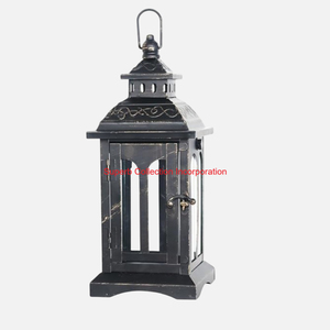 Linterna de Vela decorativa de Metal negro Vintage para uso en interiores y exteriores estilo colgante y linterna de mesa para jardín y decoración del hogar - Product Image 5