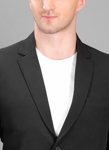 Blazer Formal Negro Clásico de la Mejor Calidad para Hombre, Abrigo Ligero de Moda para Oficina, Fiestas, Eventos y Uso Diario, Precio de Exportación - Product Image 4