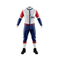 Seragam Baseball Anti-Bakteri Kerah V Nyaman Bahan Stretch Ringan Celana Jersey Kancing Penuh Warna Dapat Disesuaikan