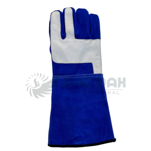 Guantes de soldadura duraderos 2025, Material resistente al fuego, guantes largos de seguridad de cuero para horno, chimenea, parrilla de fundición - Product Image 4