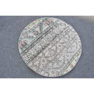 Tapis en laine classique traditionnel Beige vert 9x12 pieds Vintage turc Aubusson Patchwork Design Latex pour décorations de salon - Product Image 4