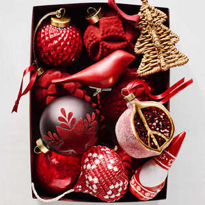 Tienphong, venta al por mayor, adornos navideños de ratán, Juego de 4, decoración navideña hecha a mano, adornos naturales de caña y Ratán - Product Image 3