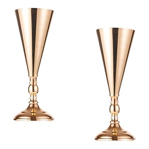 แจกันทรงแก้วไวน์เก๋ไก๋เหมาะสำหรับการตกแต่งภายในแบบร่วมสมัยและการออกแบบโต๊ะที่ซับซ้อนทำด้วยมือจากอินเดีย - Product Image 2